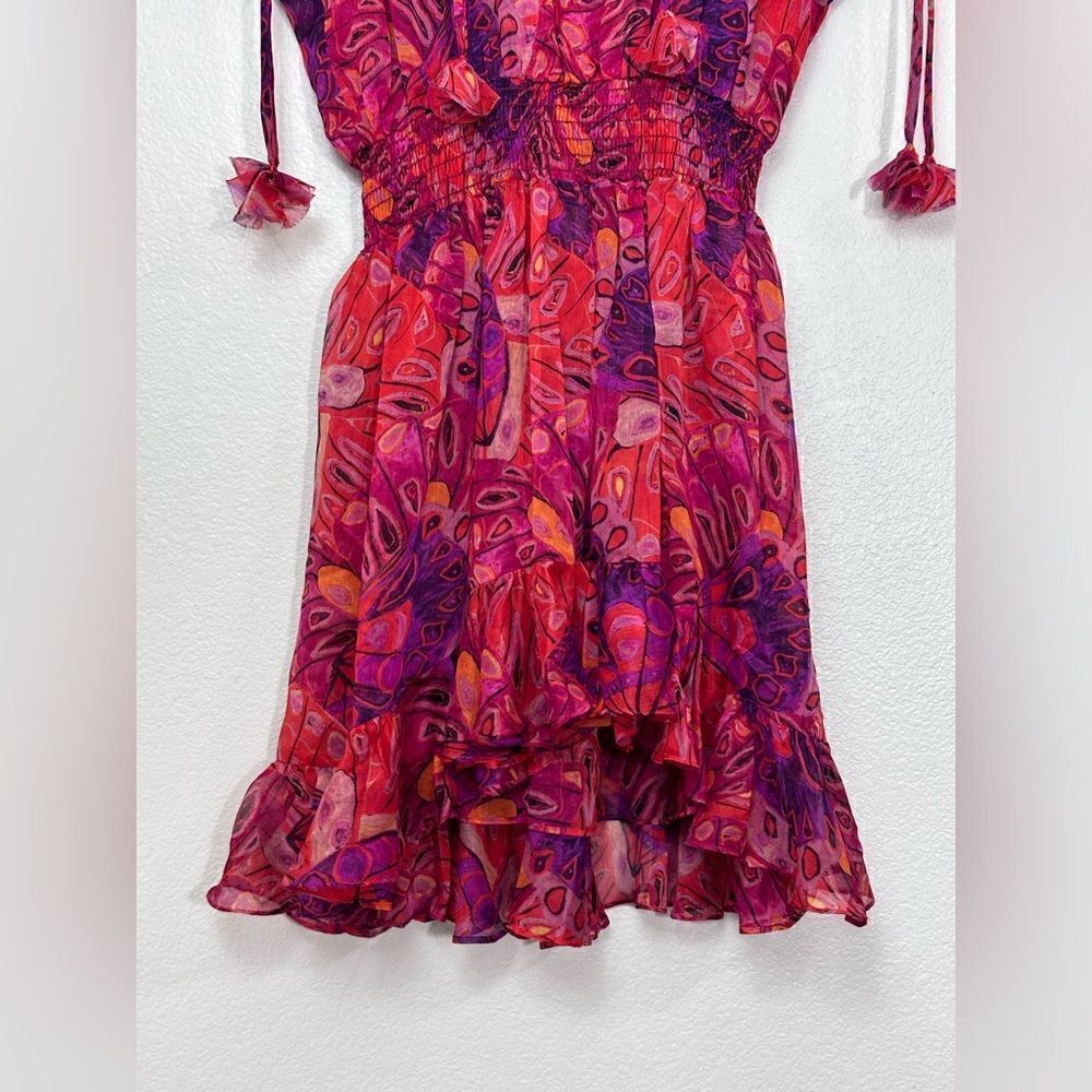 Misa Los Angeles Dominique Mini Dress in Abstract Butterfly Size S NWT - Picture 4 of 7